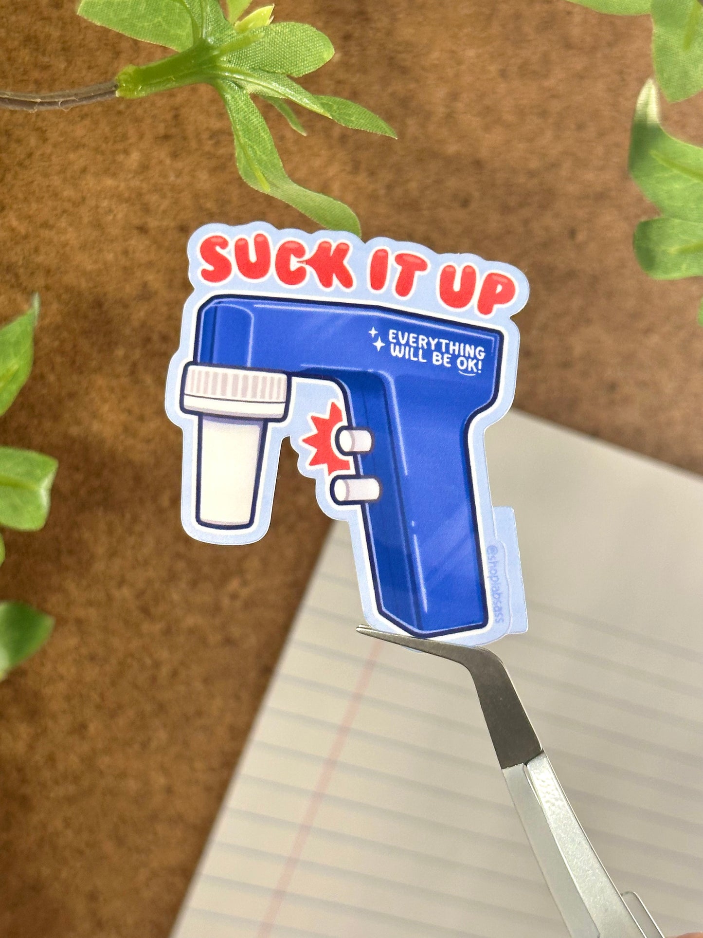 Suck It Up Serological Pipette Vinyl Sticker