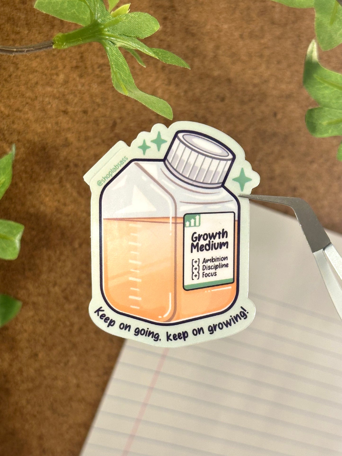 Growth Medium Vinyl Sticker