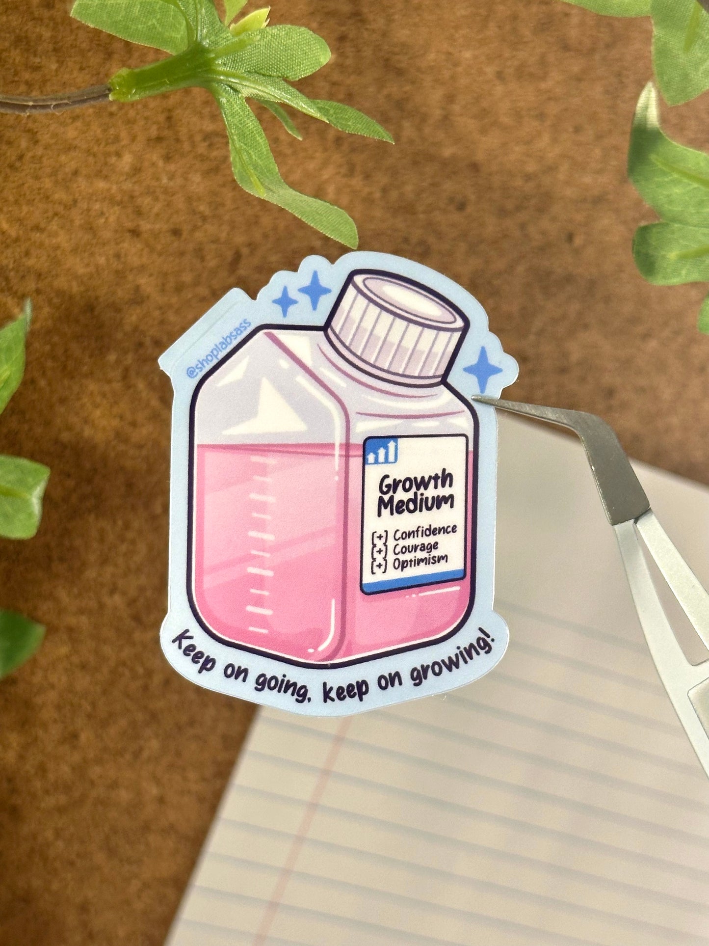 Growth Medium Vinyl Sticker