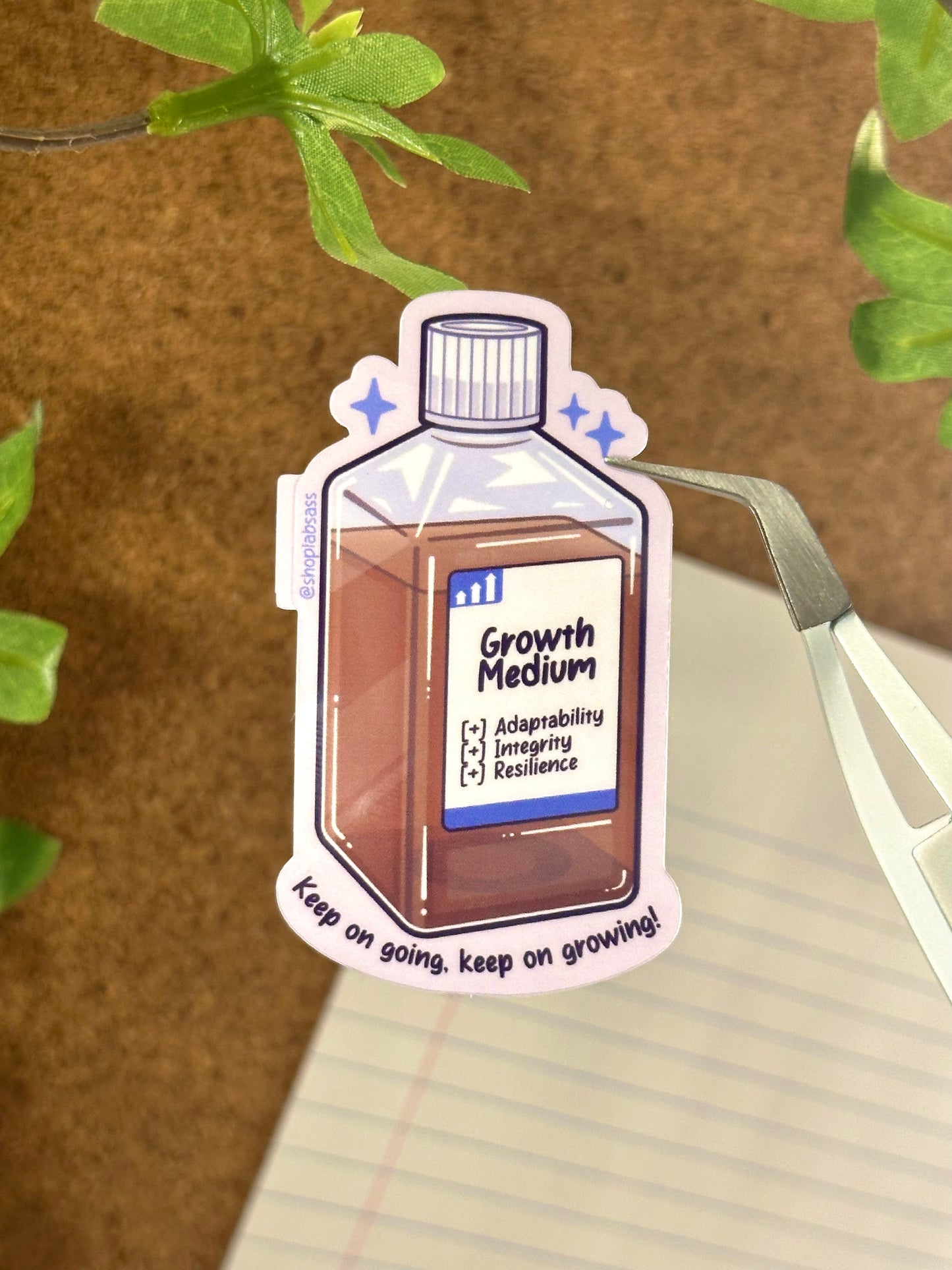 Growth Medium Vinyl Sticker