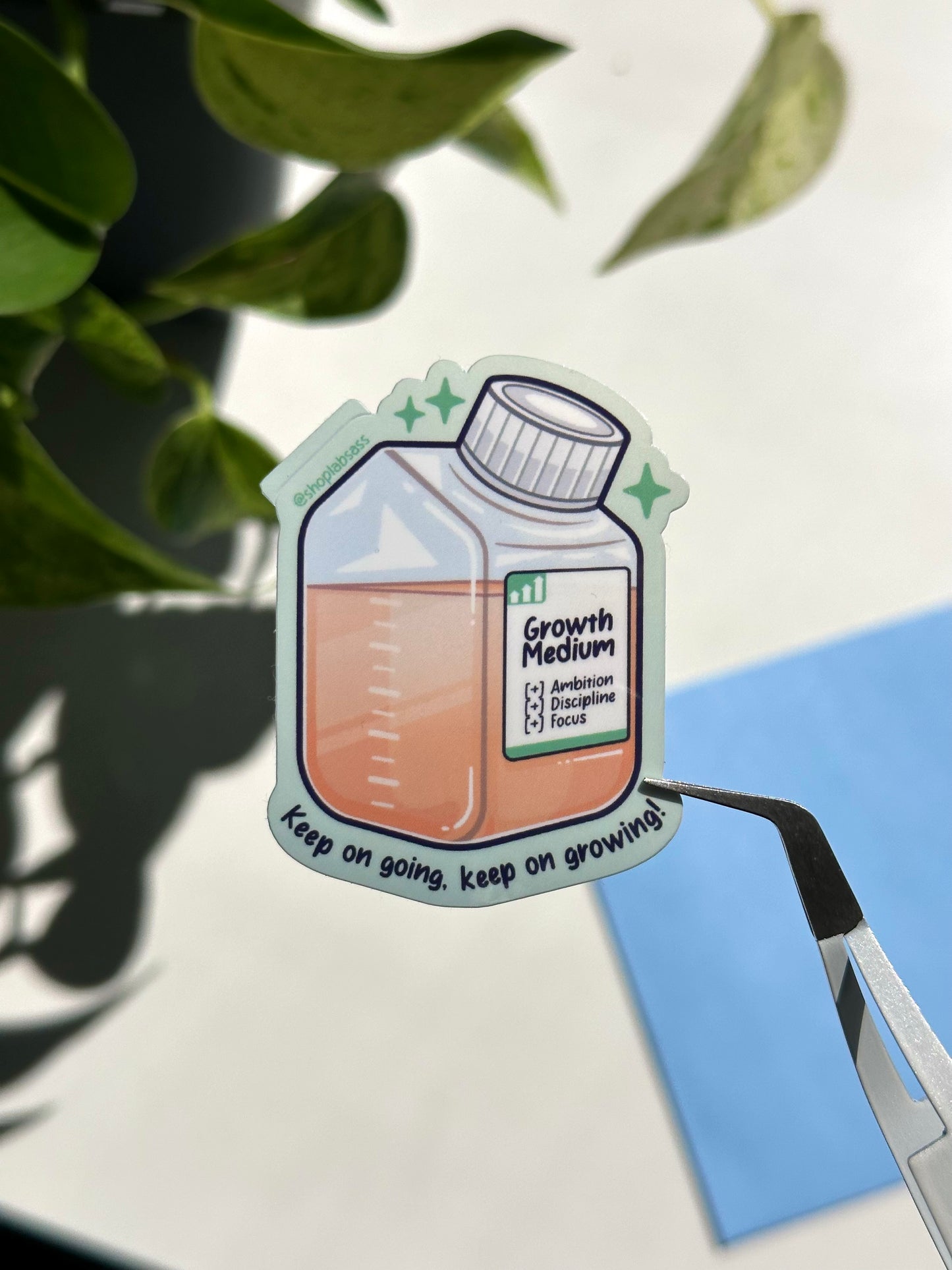 Growth Medium Vinyl Sticker