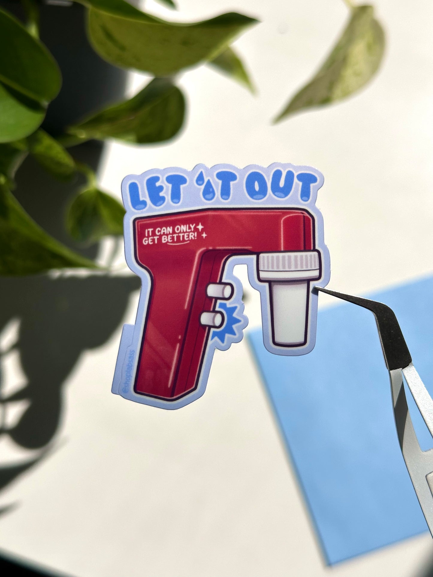 Let It Out Serological Pipette Vinyl Sticker