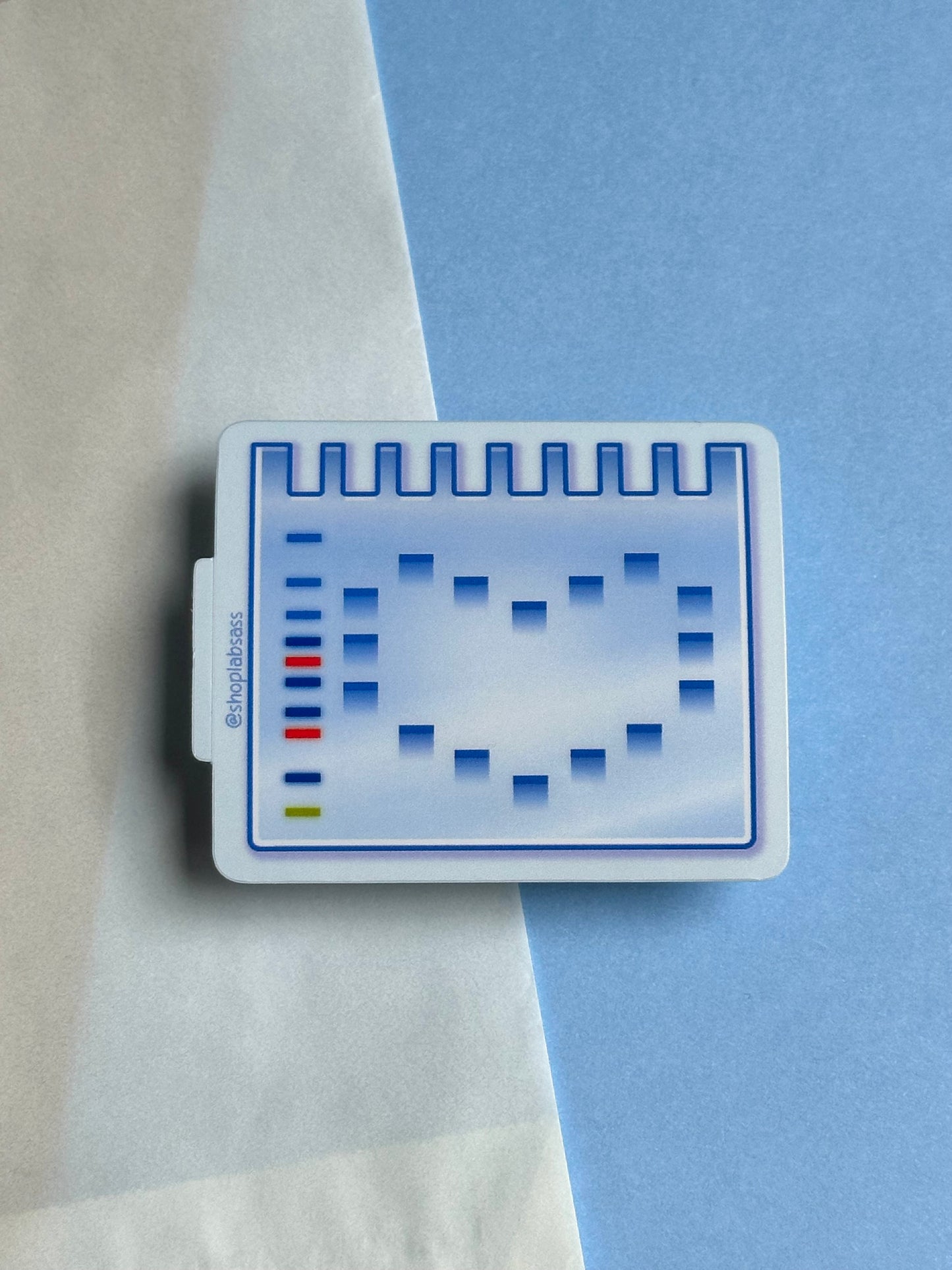 Heart SDS-PAGE Gel Vinyl Sticker