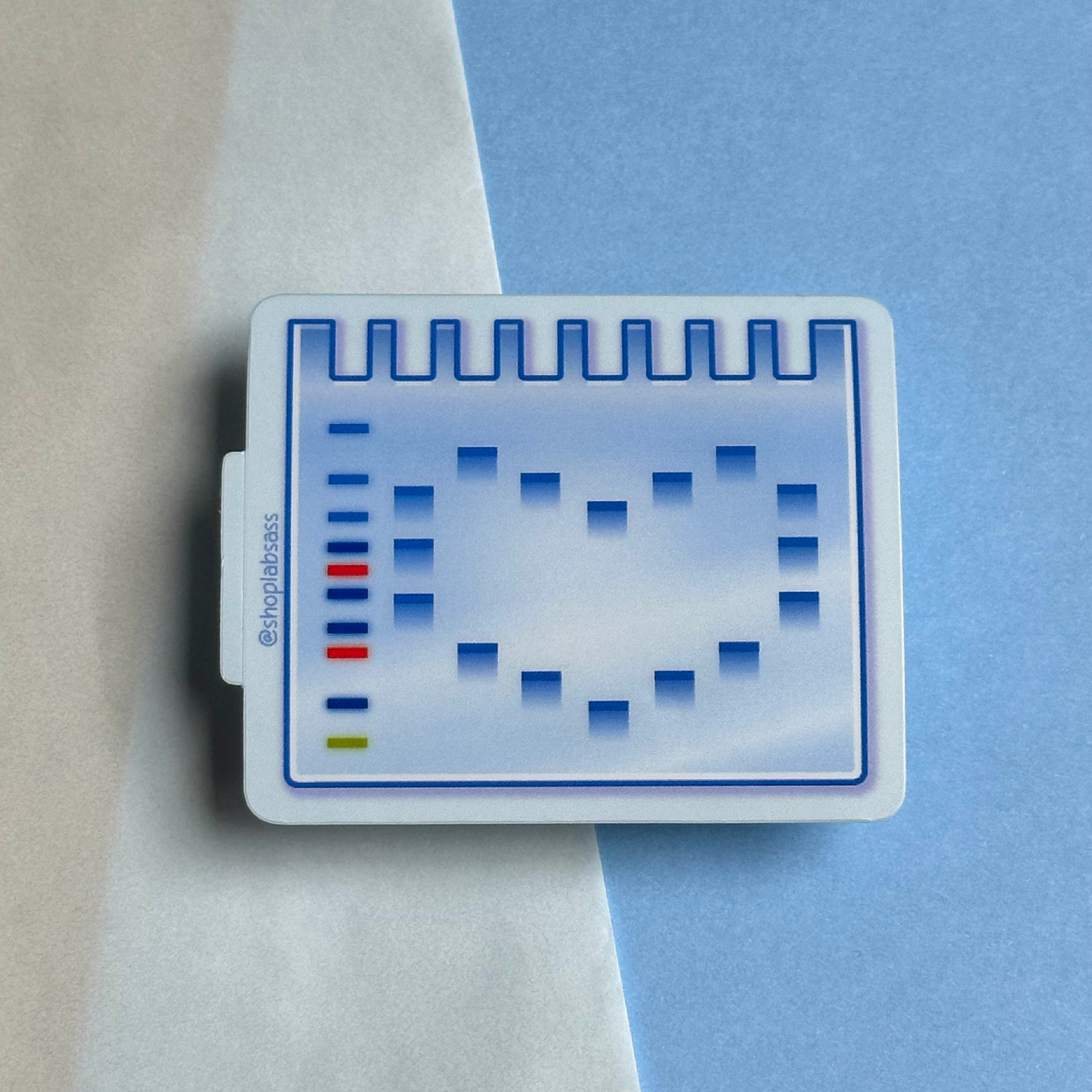 Heart SDS-PAGE Gel Vinyl Sticker