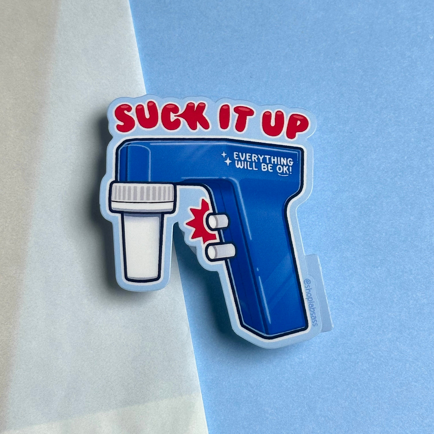 Suck It Up Serological Pipette Vinyl Sticker